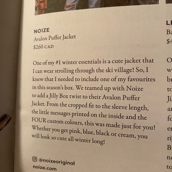 Jilly box winter 2023 puffer coat -Noize brand in L - Picture 3 of 8